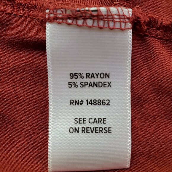 TORRID SZ 1 (14/16 -1X) Super Soft Slub Crew Neck Twist Crop Tee Red - Picture 9 of 10